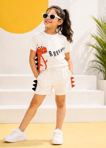 Child wearing the ColT & KiN Dino Roar co-ord set – Dino Collection