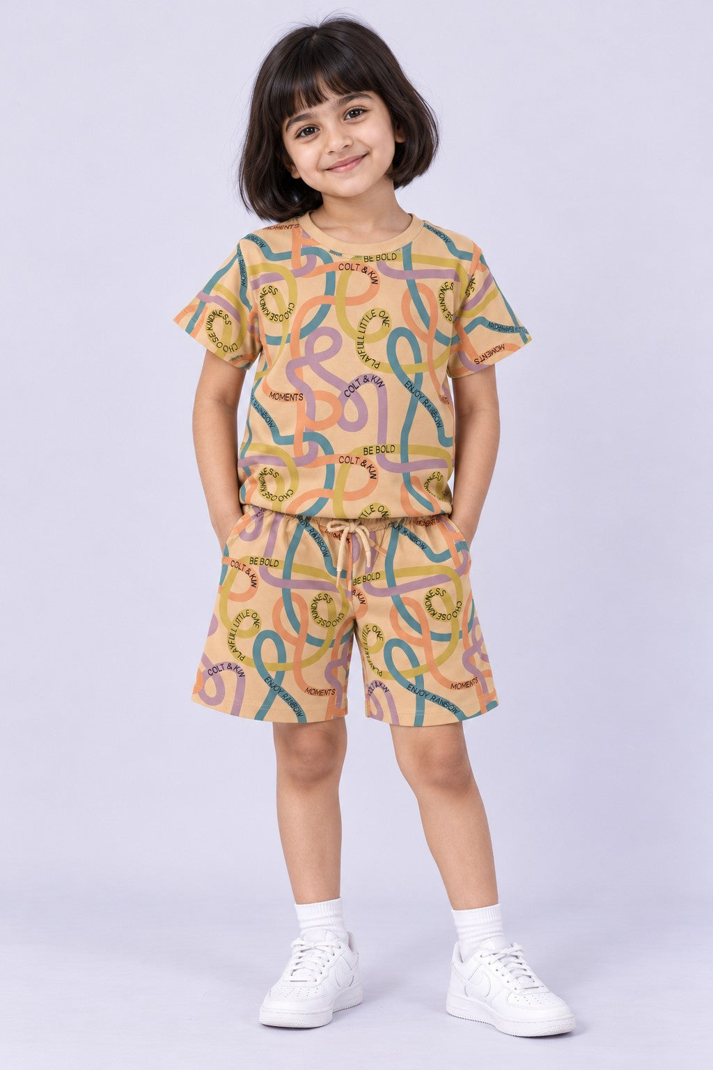 ColT & KiN Loop-de-Fun Co-ord Set for kids – on model, full length