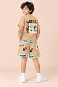 ColT & KiN Munch Bear Co-ord Set for kids – on model, back view
