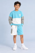 ColT & KiN Skyline Breeze Co-ord Set for kids – on model, full length